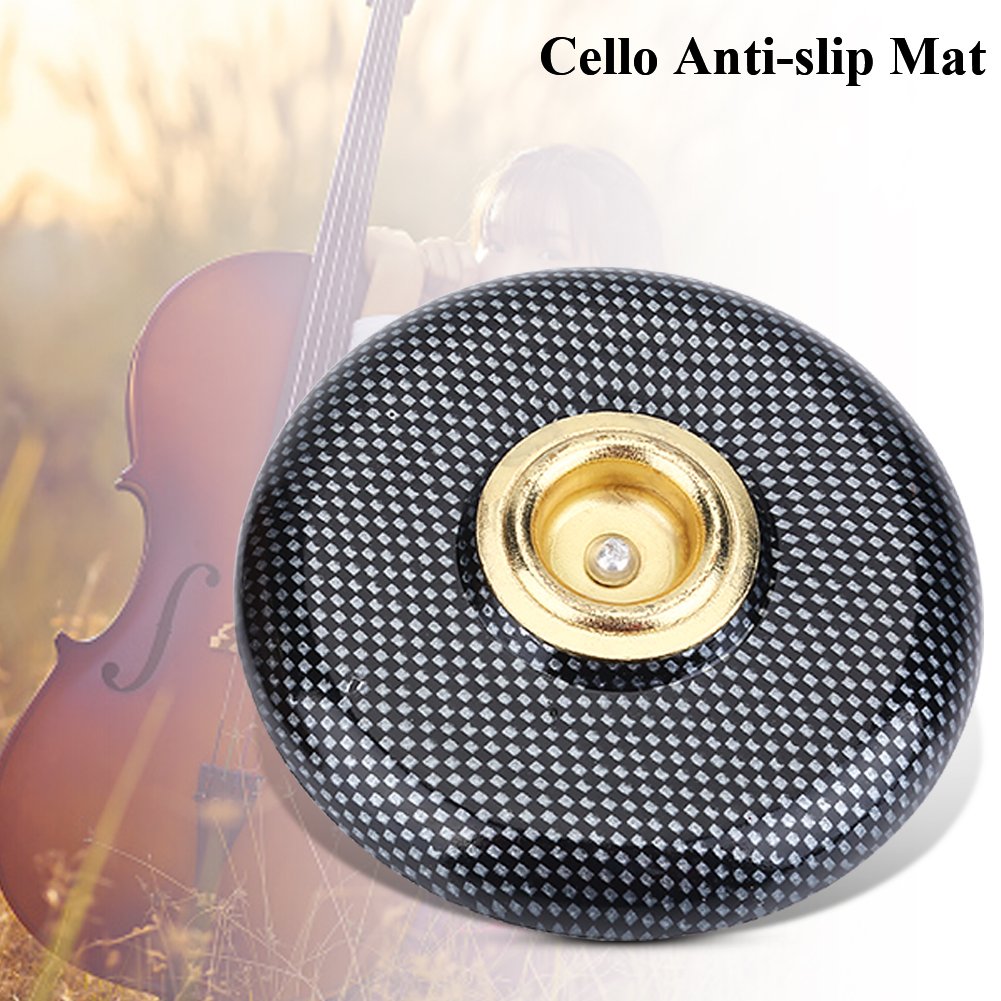 Alomejor Protezione Antiscivolo per Violoncello in Metallo per Supporto per Perno di estremità