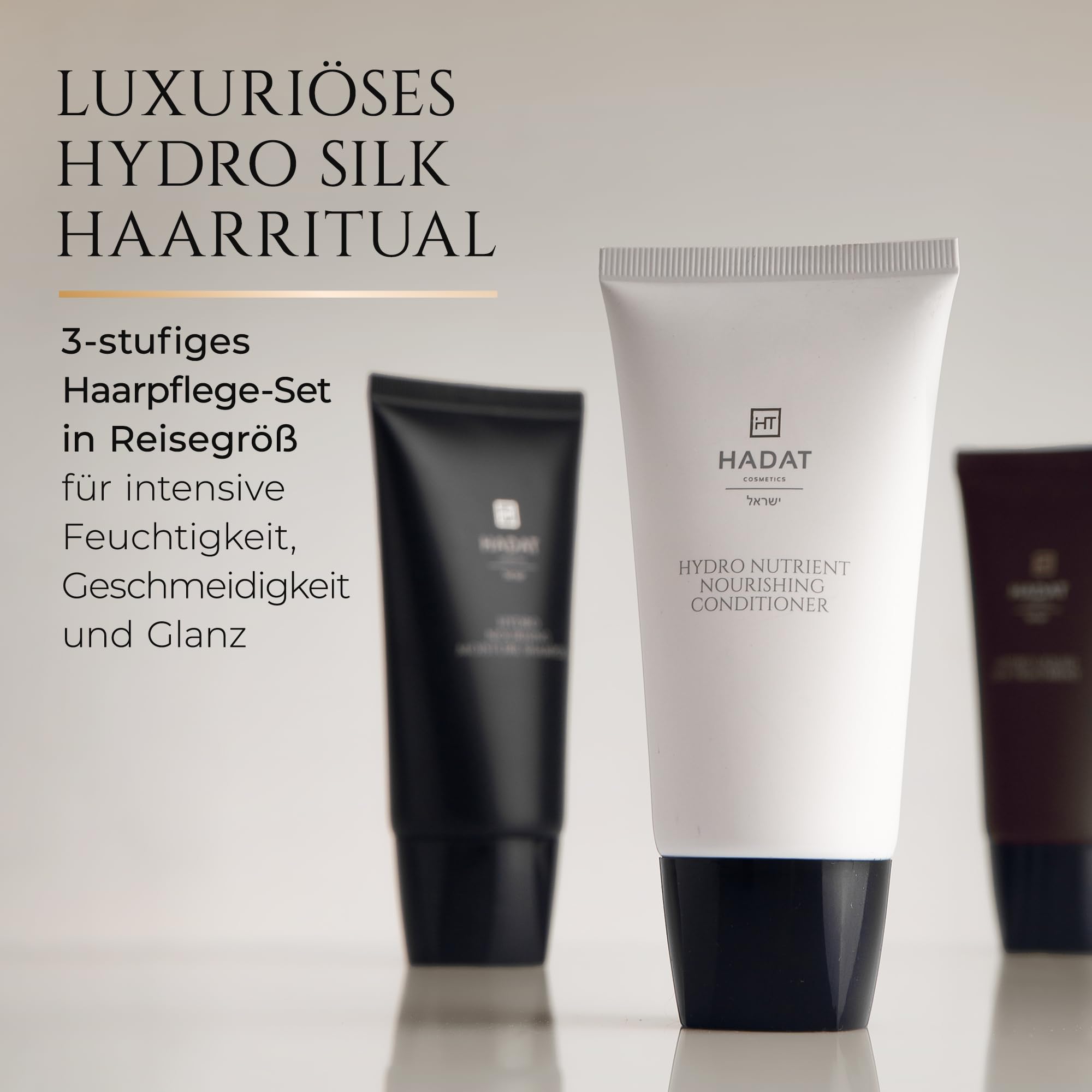 HADAT Hydro Silk Shampoo und Conditioner Set 3 x 70 ml Reisegröße
