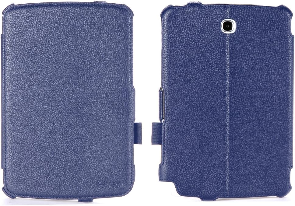 i-Blason Slim Book Shell Case and Cover Auto Wake/Sleep for Samsung Galaxy Note 8.0 GT-N5100/N5110 WiFi 4G LTE (3 Year Warranty)-Blue