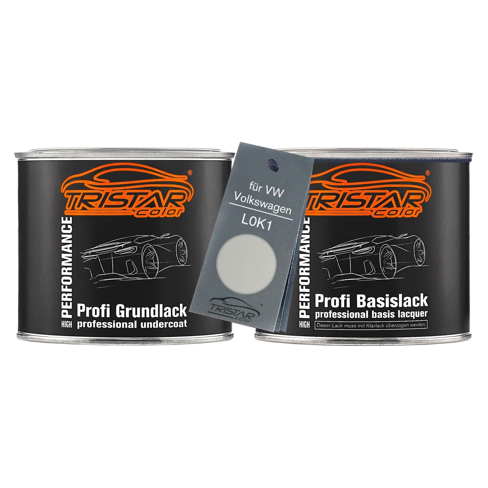 TRISTARcolor Autolack Dosen für VW/Volkswagen L0K1 Oryxweiss Perl 1,0L