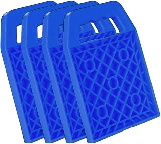 RV Stabilizer Pads - Car Stabilizing Block Set of 4 - Anti-Slip Multi-Angle RV Leveling Support Equipment for Parking Road Trip Beach Pool Motorhome Travel Caravan Picnic