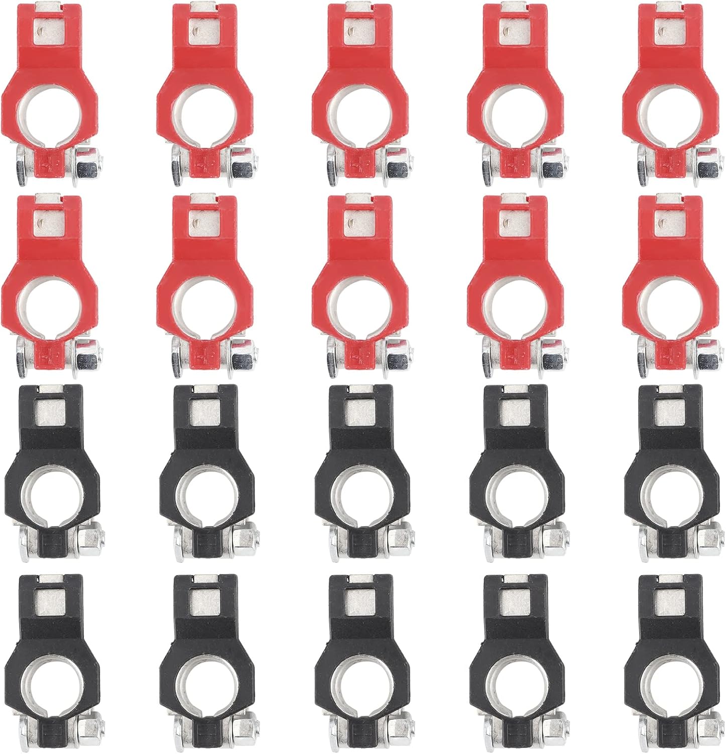 10Pair Battery Cable Terminal Clamps Connectors Set