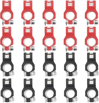 10Pair Battery Cable Terminal Clamps Connectors Set