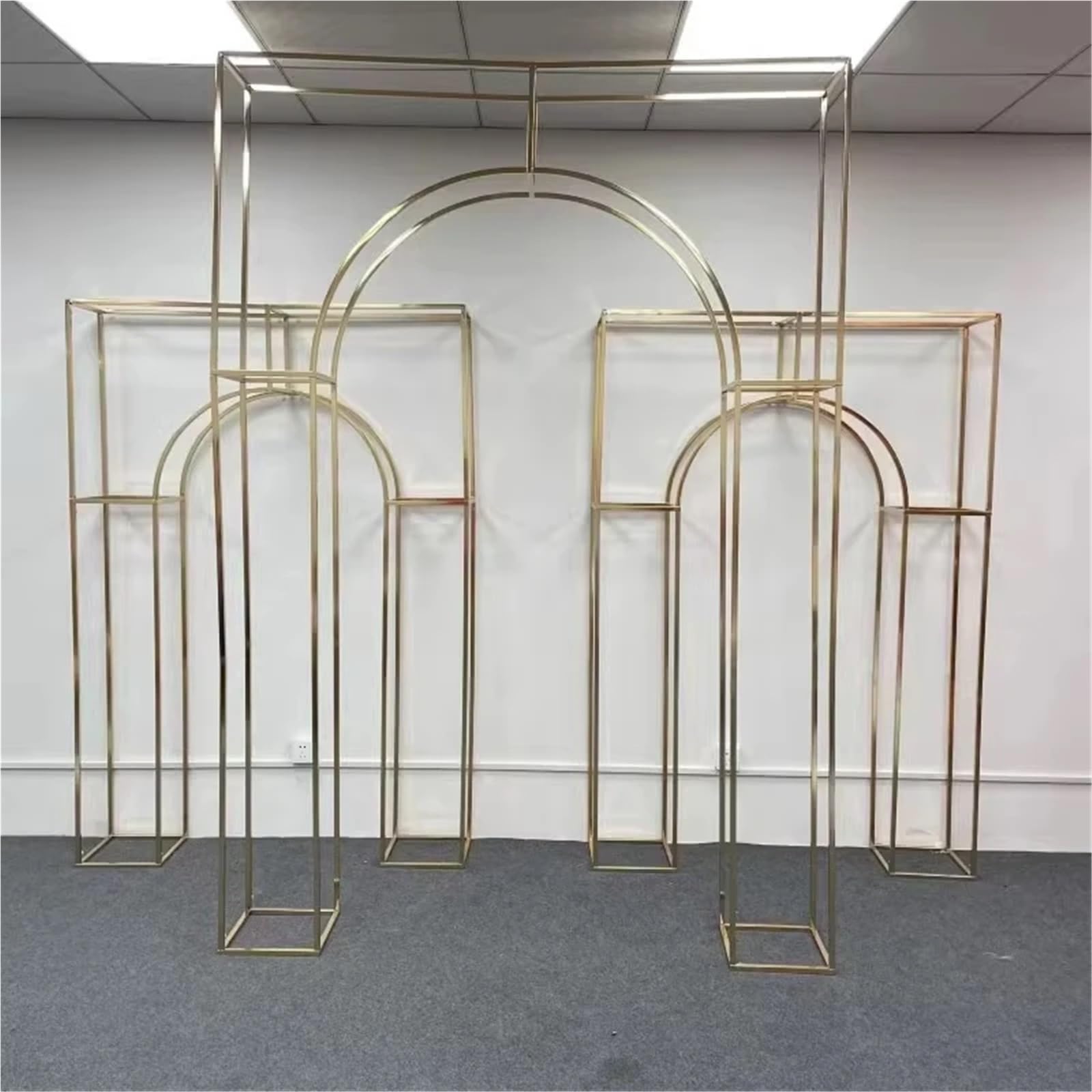 Geometryczny łuk balonowy na wesela, dekoracja ogrodowa na urodziny i wydarzenia, 260 x 180 cm
