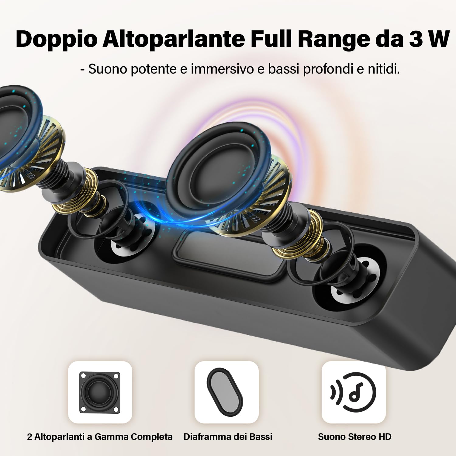Mini Altoparlante per PC, Casse Computer con Alimentazione USB, PC Stereo Sound Portatile Soundbar per Tablet Desktop Laptop e Banco Cassa