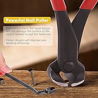 Vista 4 de Juego de 4 herramientas para quitar uñas y grapas, alicates de corte de extremo de 7 pulgadas, extractor de grapas, levantador de tachuelas