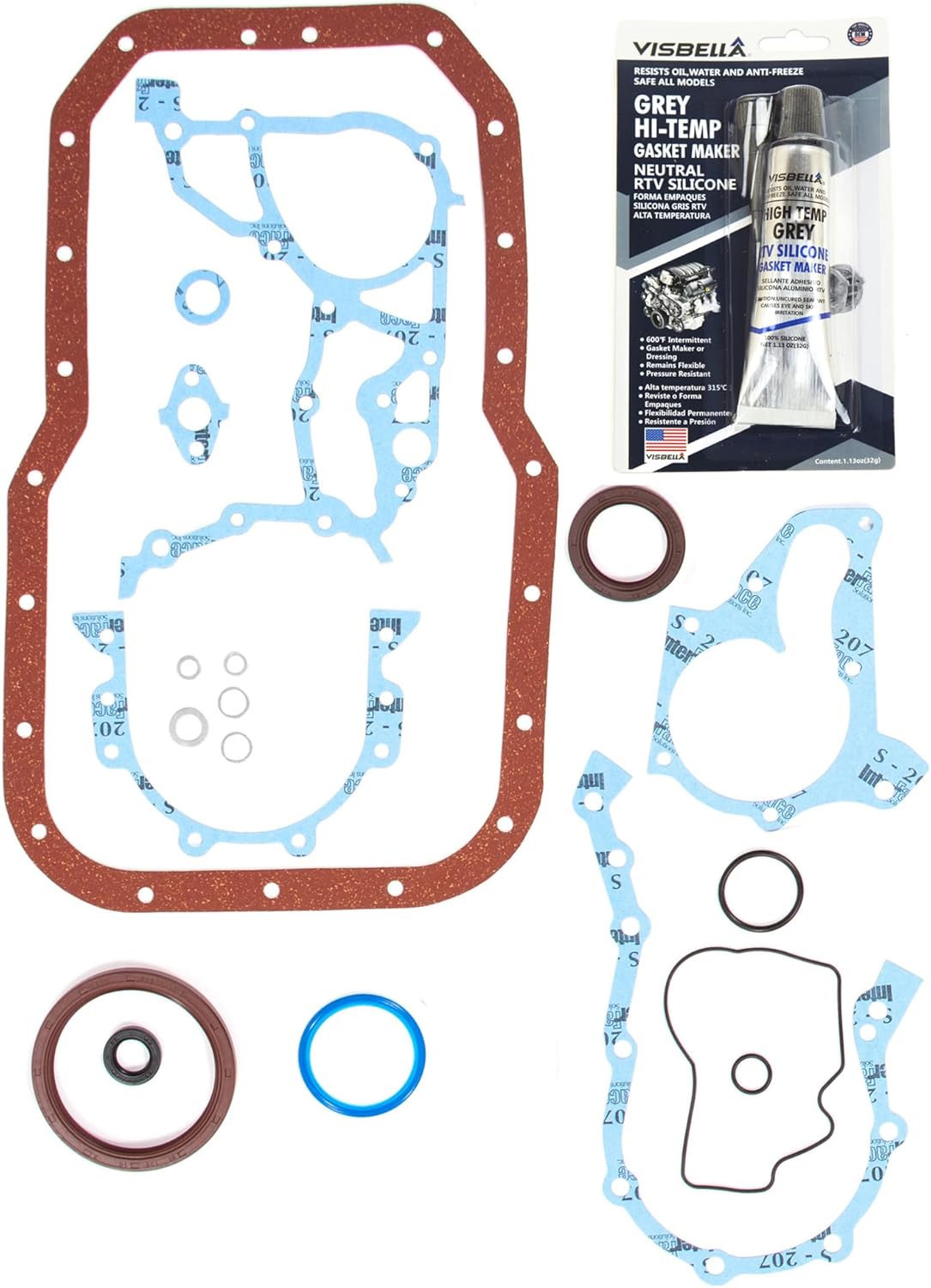DG-8614961089 Lower Conversion Gasket Set Compatible With/Replacement For 87-91 Toyota Camry Celica 2.0 DOHC 3SFE 3SELC