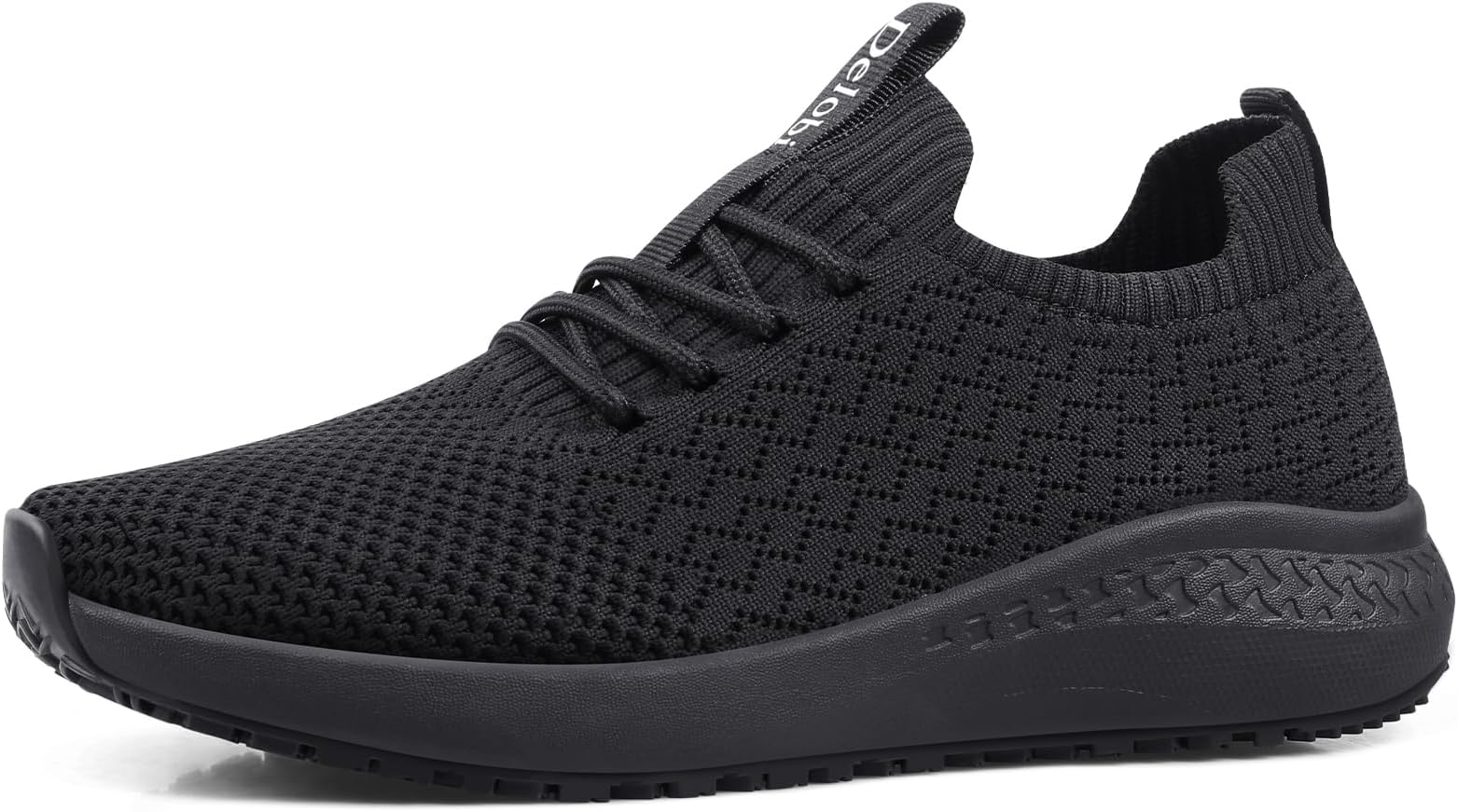 Non Slip Shoes for Women Food Service Work Shoes Restaurant Slip Resistant Hospital Walking Sneakers Breathable Lightweight Lace Up Shoes