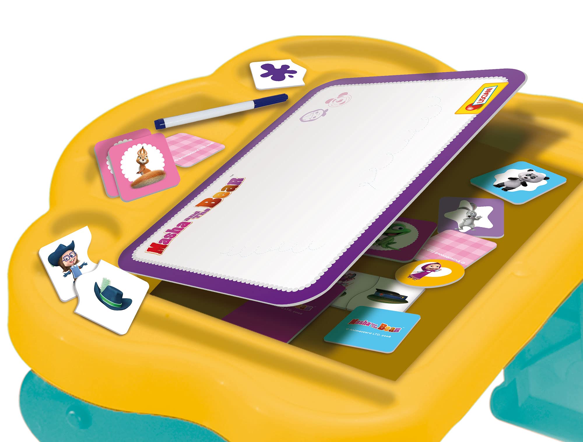 Lisciani Giochi And The Bear Masha Super Desk Edugames, Multicolore, 2-5 anni, 89192