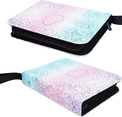 Miniatura 9 de Carpeta de 4 bolsillos para 400 tarjetas, impermeable, 3 anillas, álbum de coleccionista de tarjetas expandible con 50 fundas para tarjetas de