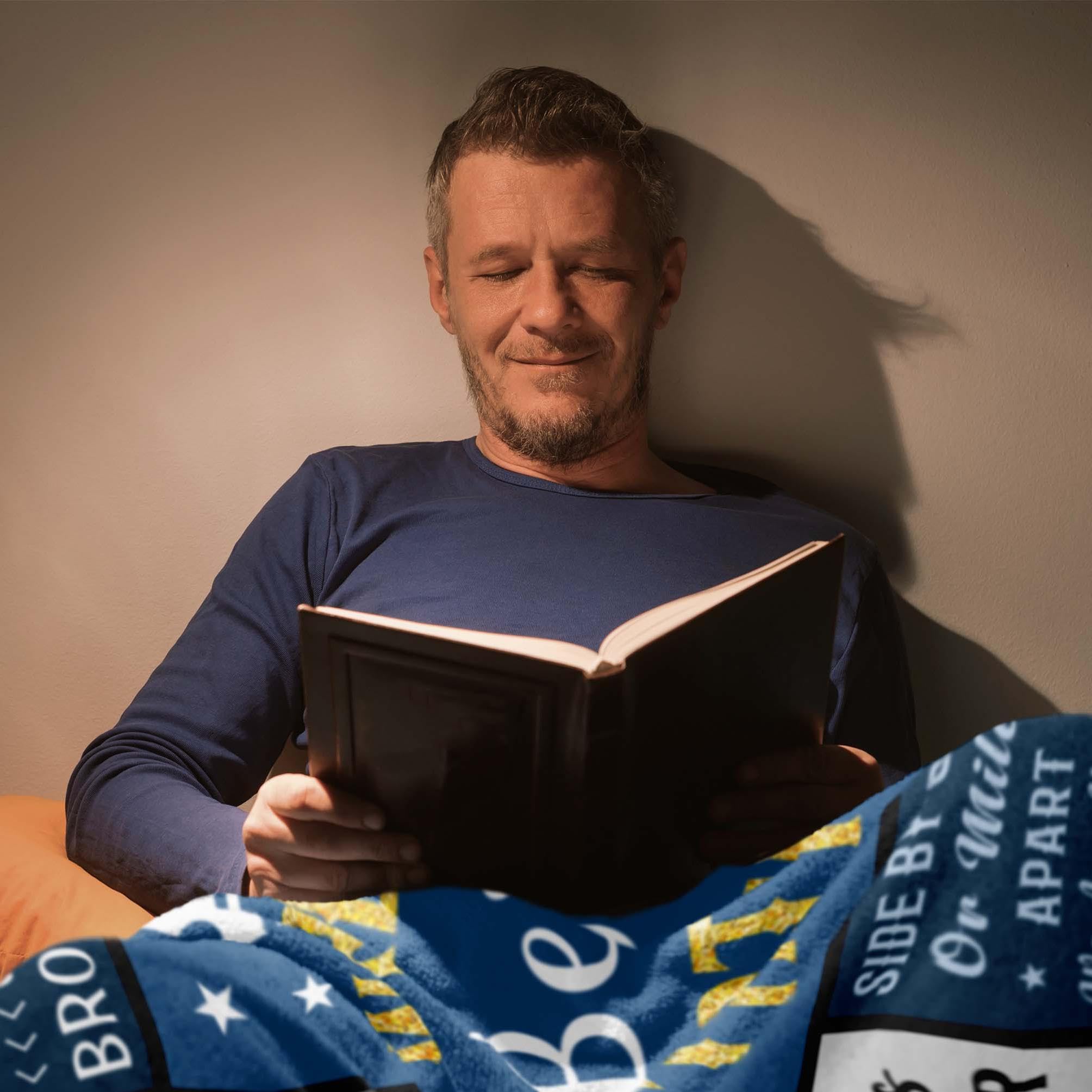 Gifts for Brother Fathers Day, Best Brother Birthday Gifts from Sister Blanket 60"x50", Brothers Blankets from Sister