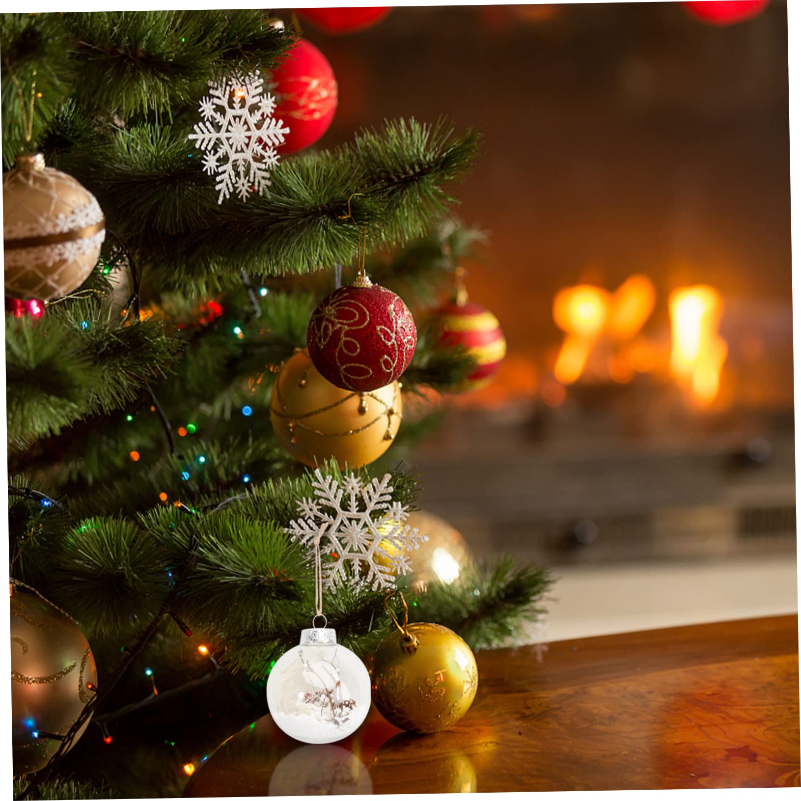 Ciieeo 3 Set 5 Pezzi Di Natale Trasparente Palla Di Natale Trasparente Riempibile Ornamenti Palla Decorazioni Per L'Albero Di Palla Infrangibile Omaggi Di Palla