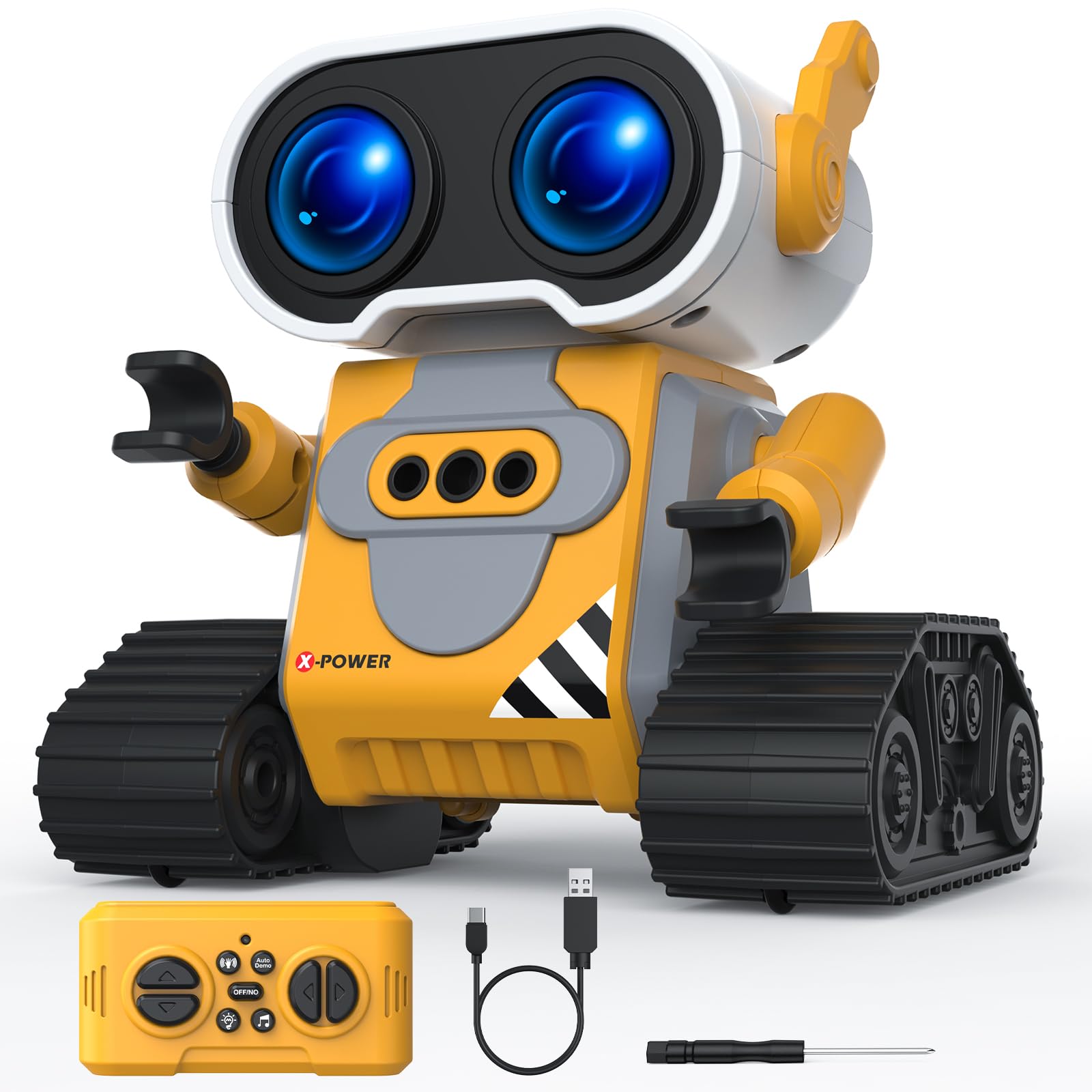 Yerloa Robot Toys for Kids Easter Gifts for Boys Remote Control Robot Toy with Auto-Demo, Gesture Sensing
