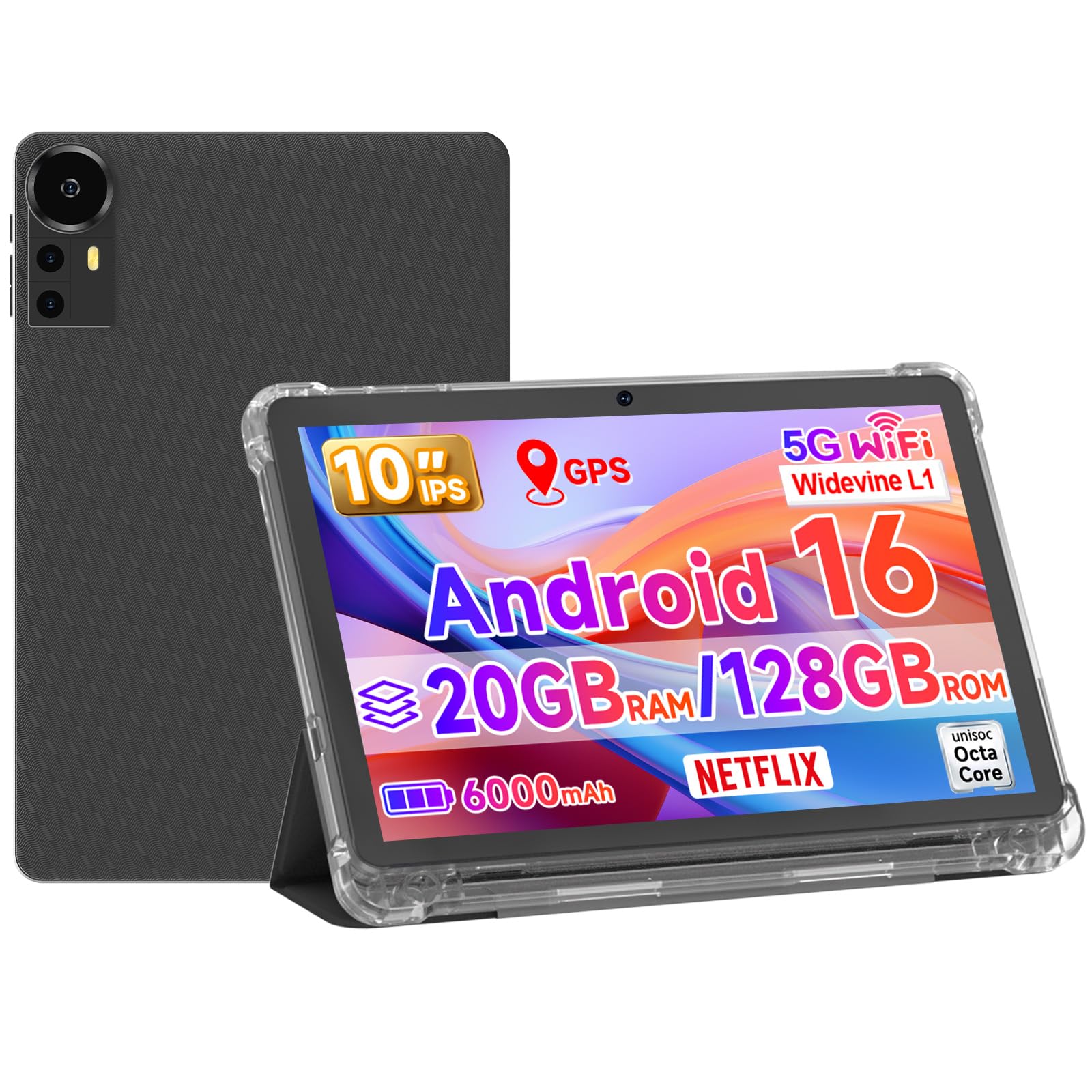 Amazon.com : ICONLINK 10 Inch Tablet Android 16 Tablets with Case