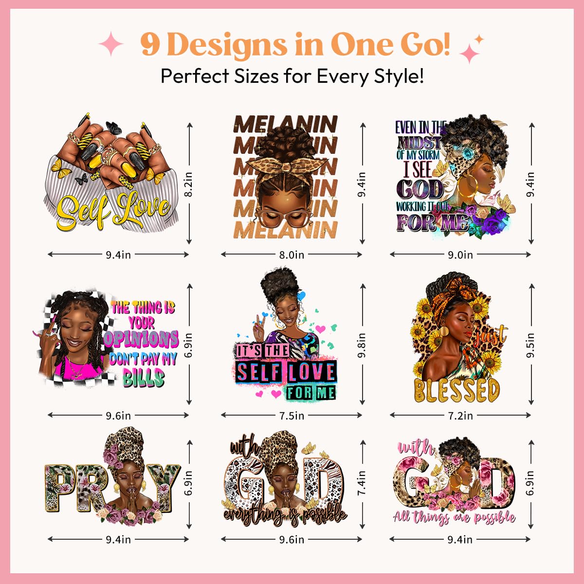 Black Women Iron On Transfer Afro Girls Iron On Sri Lanka