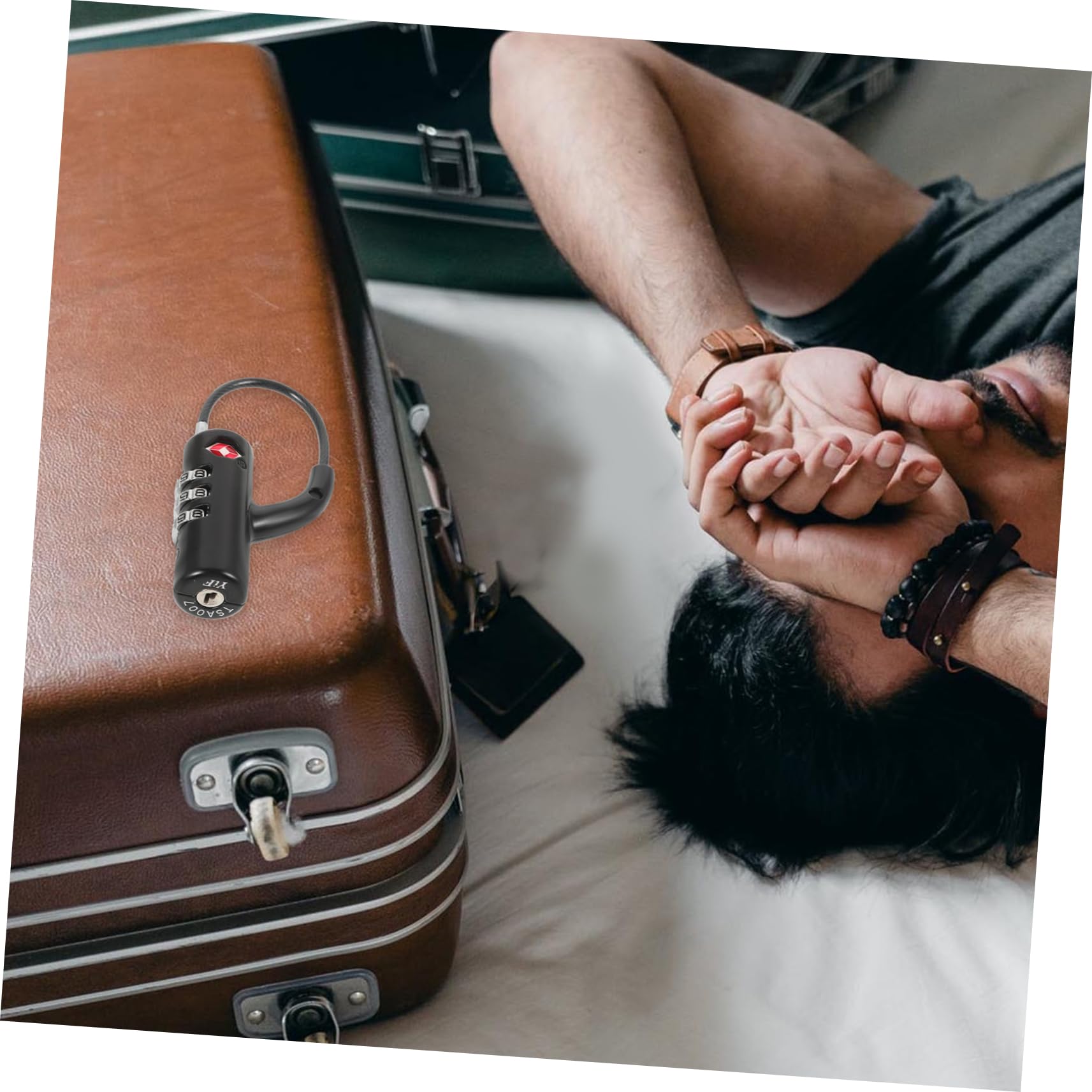Gatuida 3piezas Candado De Combinación Para Equipaje y Mochilas Cerradura De Seguridad Para Maletas y Bolsos Diseño Duradero Para Viajes