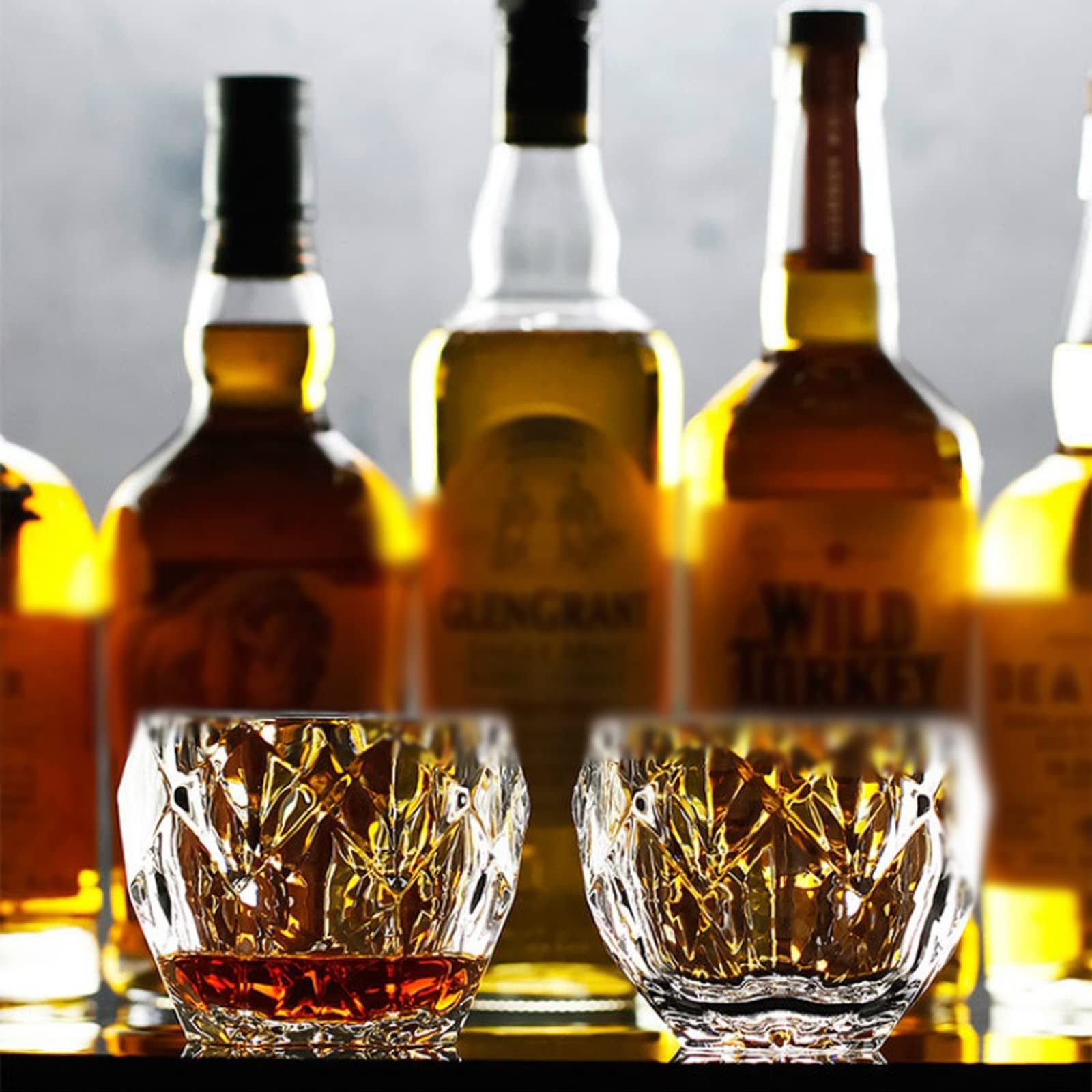 Szklanki do wody Szklanki do picia Szklanki do whisky Diamond Cut Whisky Prism Crystal Old Fashioned Glass Vodka Tumbler Chivas Wine Cup Szklane kubki (Rozmiar: 350 ml, Kolor: 2 szt) (1 szt 350 ml)