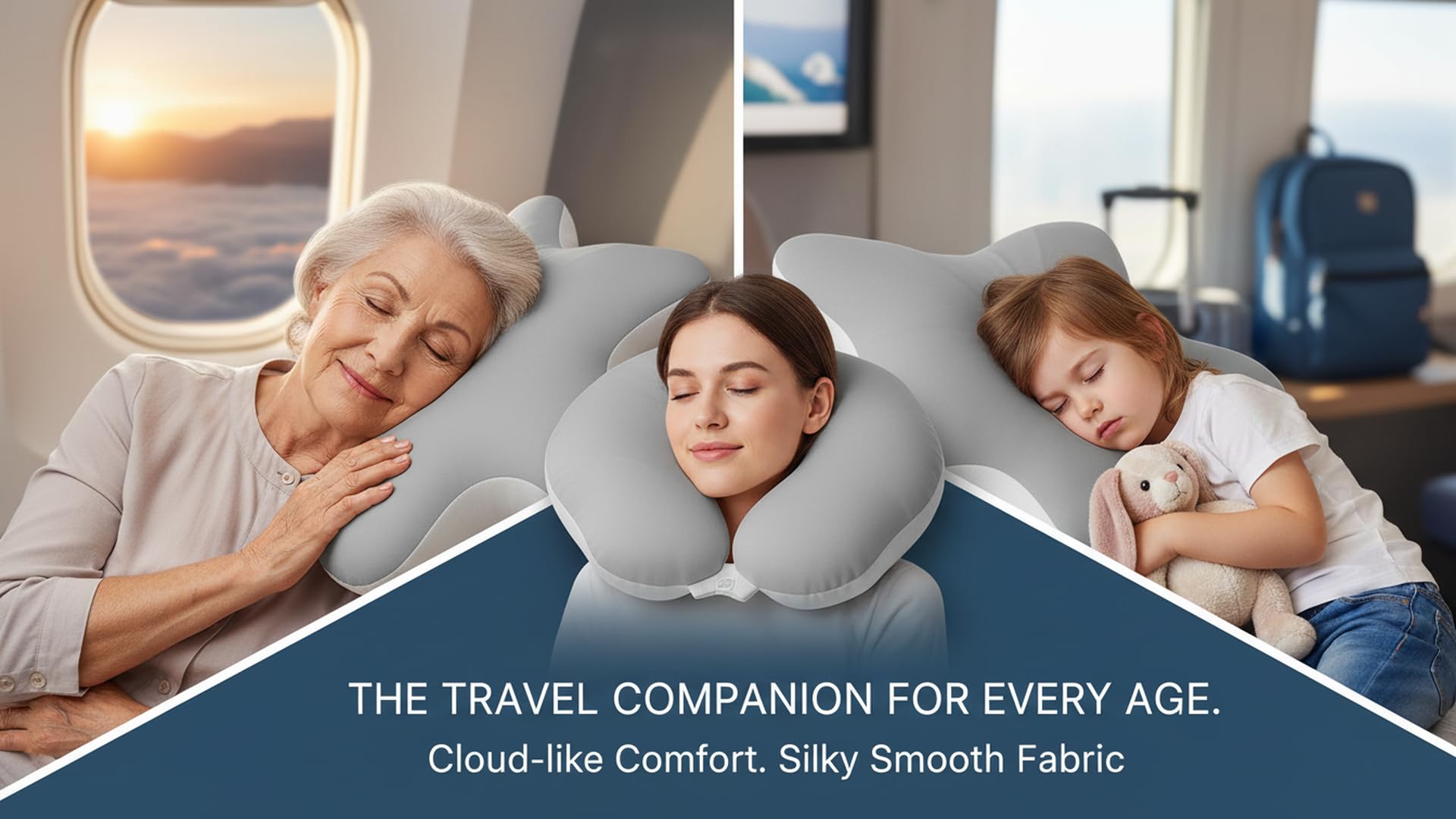 Samsco Cuscino a farfalla in memory foam premium ortopedico ergonomico per fianchi, pancia o schiena