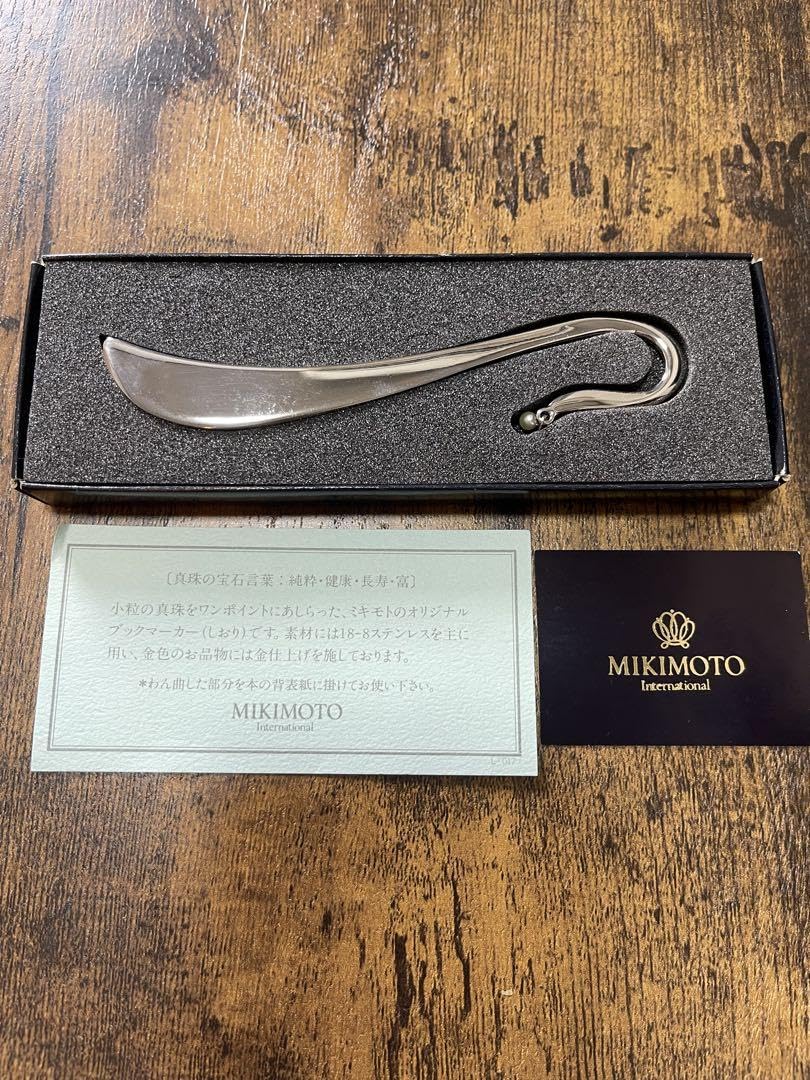 Amazon.co.jp: MIKIMOTO ミキモト パール ブックマーカーしおり