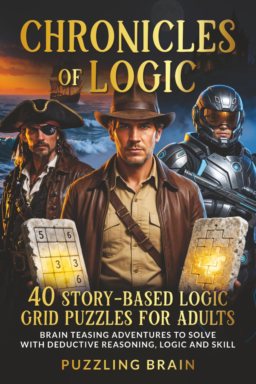 Chronicles of Logic: 40 Story-Based Logic Grid Puzzles for Adults: Brain Teasing Adventures to Solve With Deductive Reasoning, Logic and Skill