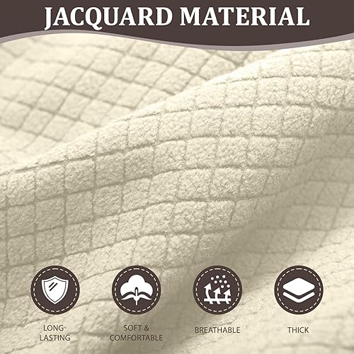 Miniatura 5 de ALIECOM Fundas impermeables para sofá seccional reclinable para sofá seccional reclinable elástico en forma de L, fundas de esquina lavables de