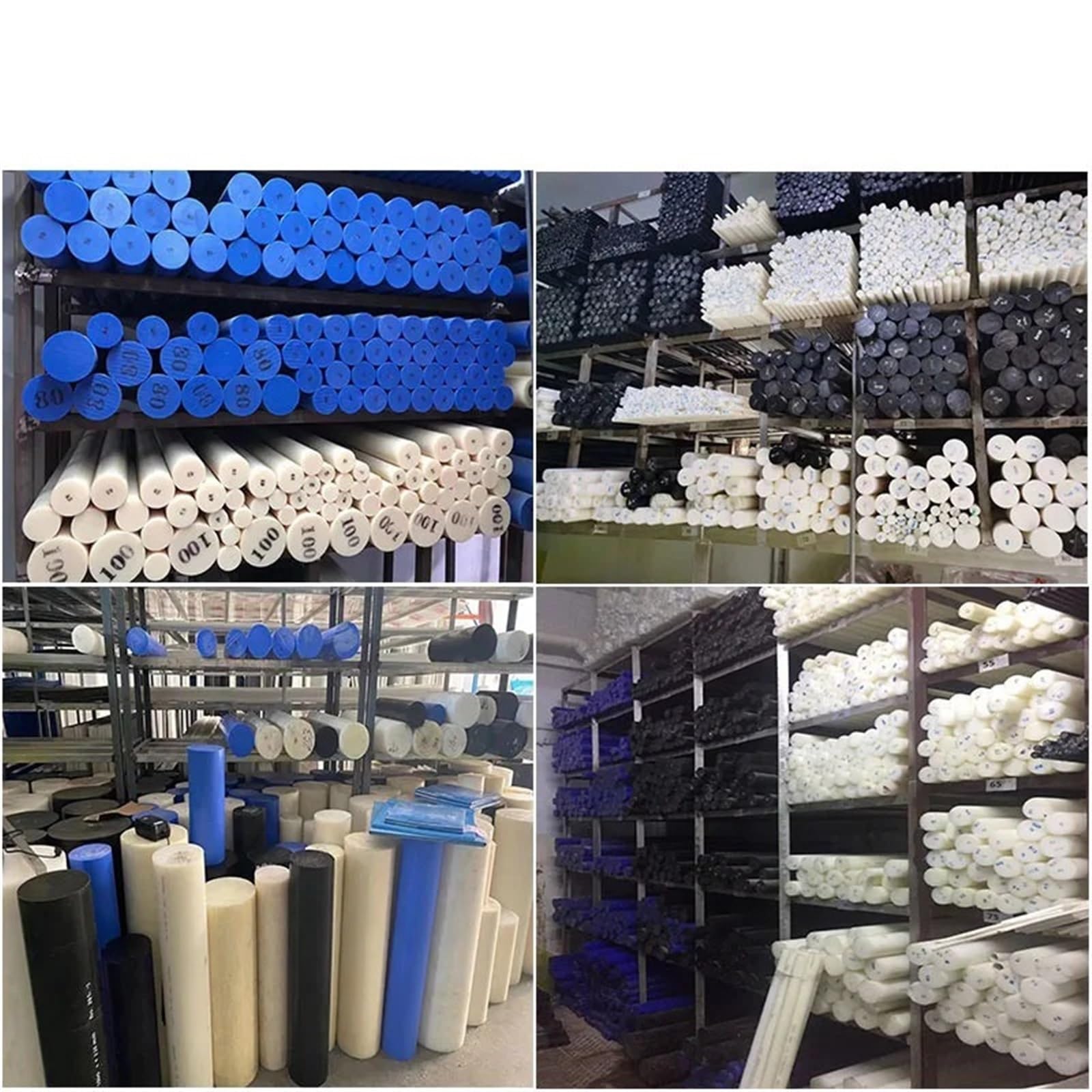 Nylon staaf, kunststof ronde nylon staaf Witte staaf 20/35 mm Diameter 500 mm lengte(35 * 500mm