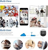 Vista 5 de Mini Spy Camera,1080P WiFi, Portable Wireless Security Cameras Video Recorder IP Cameras Nanny Cam with DIY Extended Lens/Motion Detection for