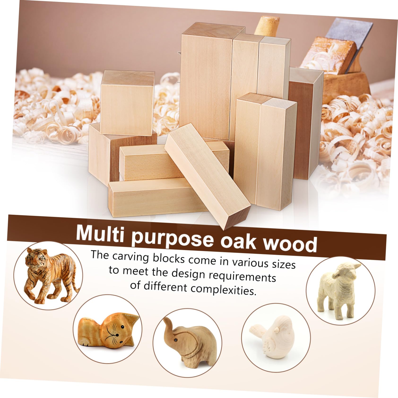 ORFOFE 13 Pezzi Blocchi Legno Tiglio Non Trattati per Intaglio Blocchetti Basswood Naturale per Artigianato e Scultura da Te Dimensioni per Viaggi e Attività Outdoor