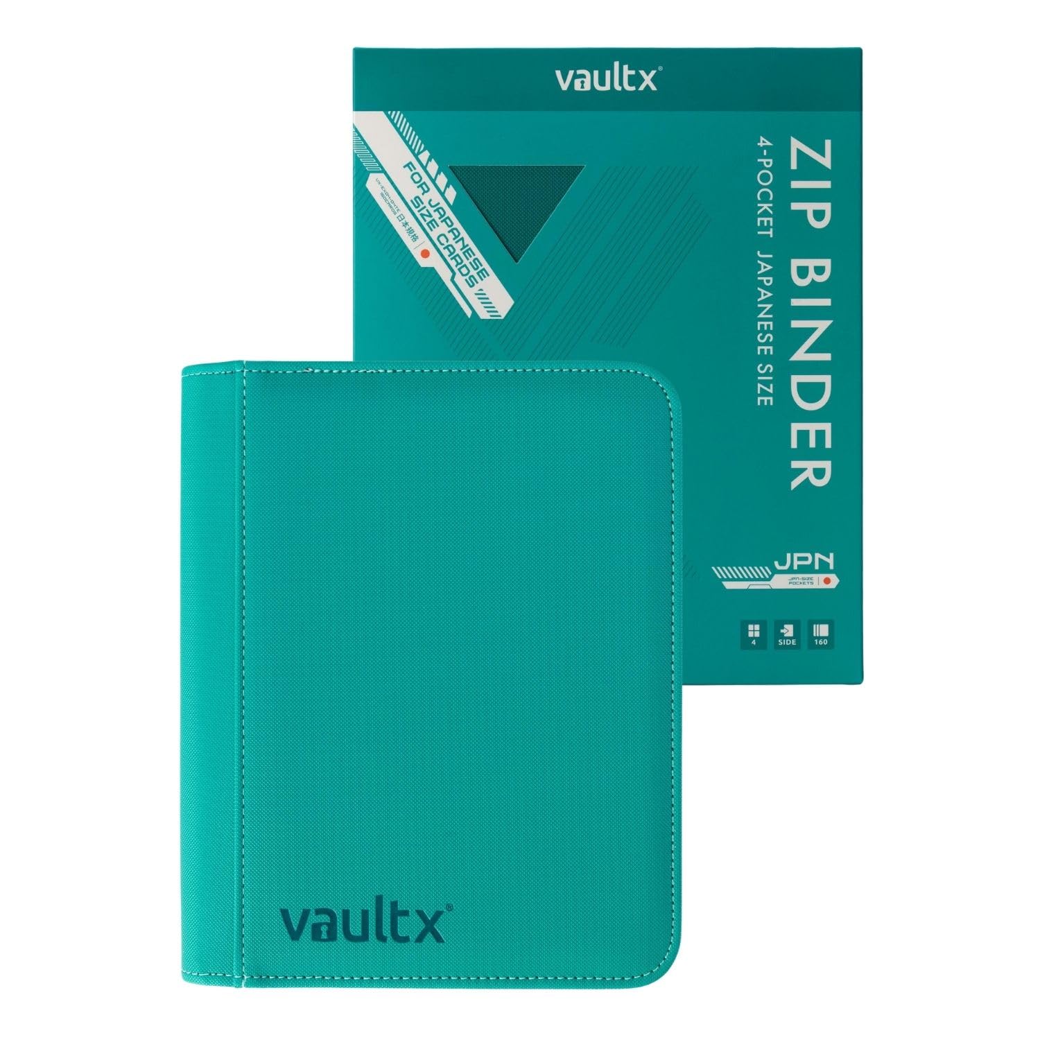 Vault X 4 Pocket Japanese Size Trading Card Binder 160 Cards (Teal)