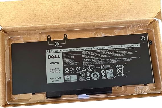 DELL 3HWPP 15.2V 68Wh 4-Cell Notebook Rechargeable Battery For DELL Latitude 5401,5410,5411,5501,5510,5511,Precision 3541,3550 ,3551,Inspiron 7500 2-in-1 Black,7506 2-in-1 Black ,7706 2-in-1 Laptops