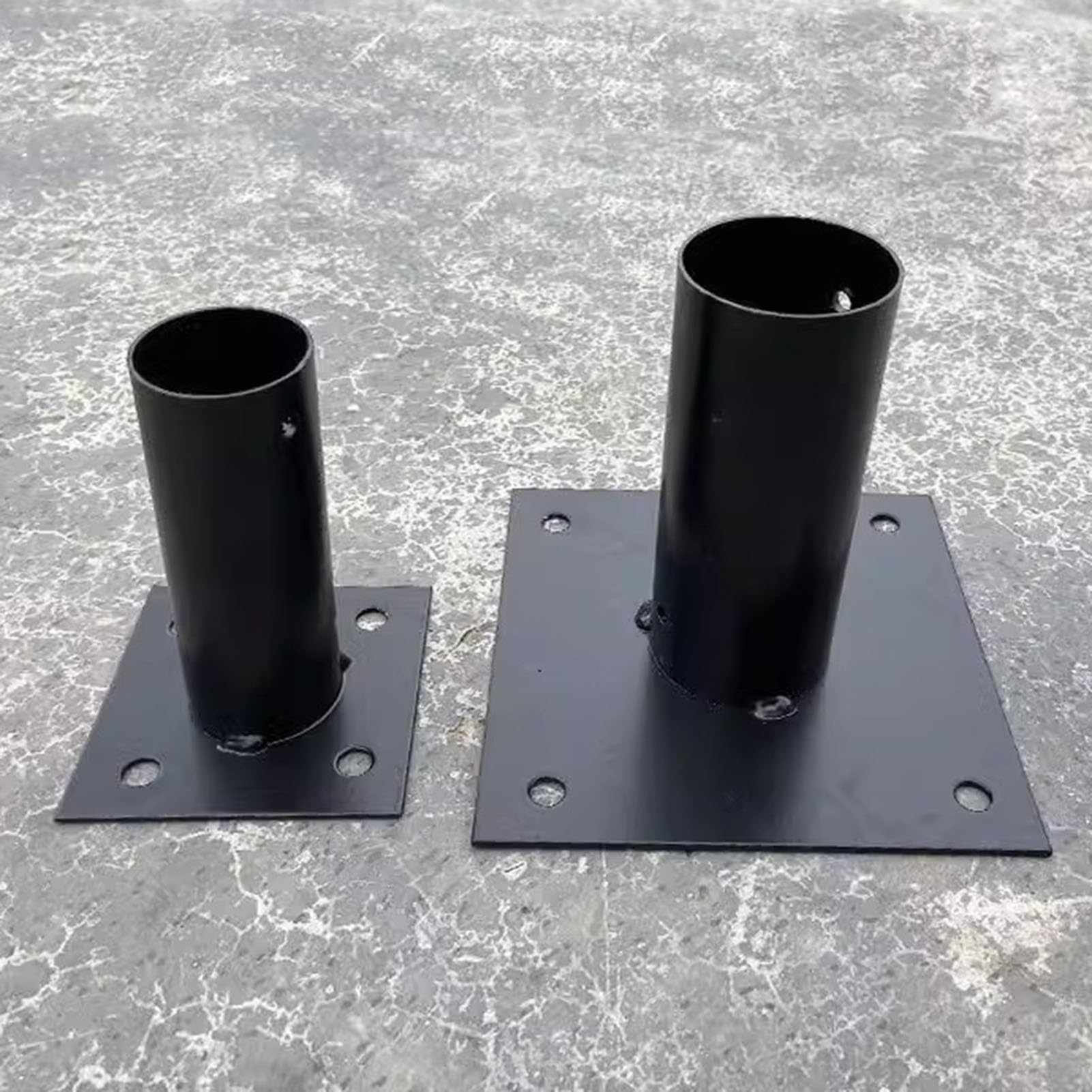 Soportes De Base Ajustables Para Postes De Madera - 8 Unidades, Acero Q235B, Para Postes 1.5x1.5 Hasta 4x4 Pulgadas