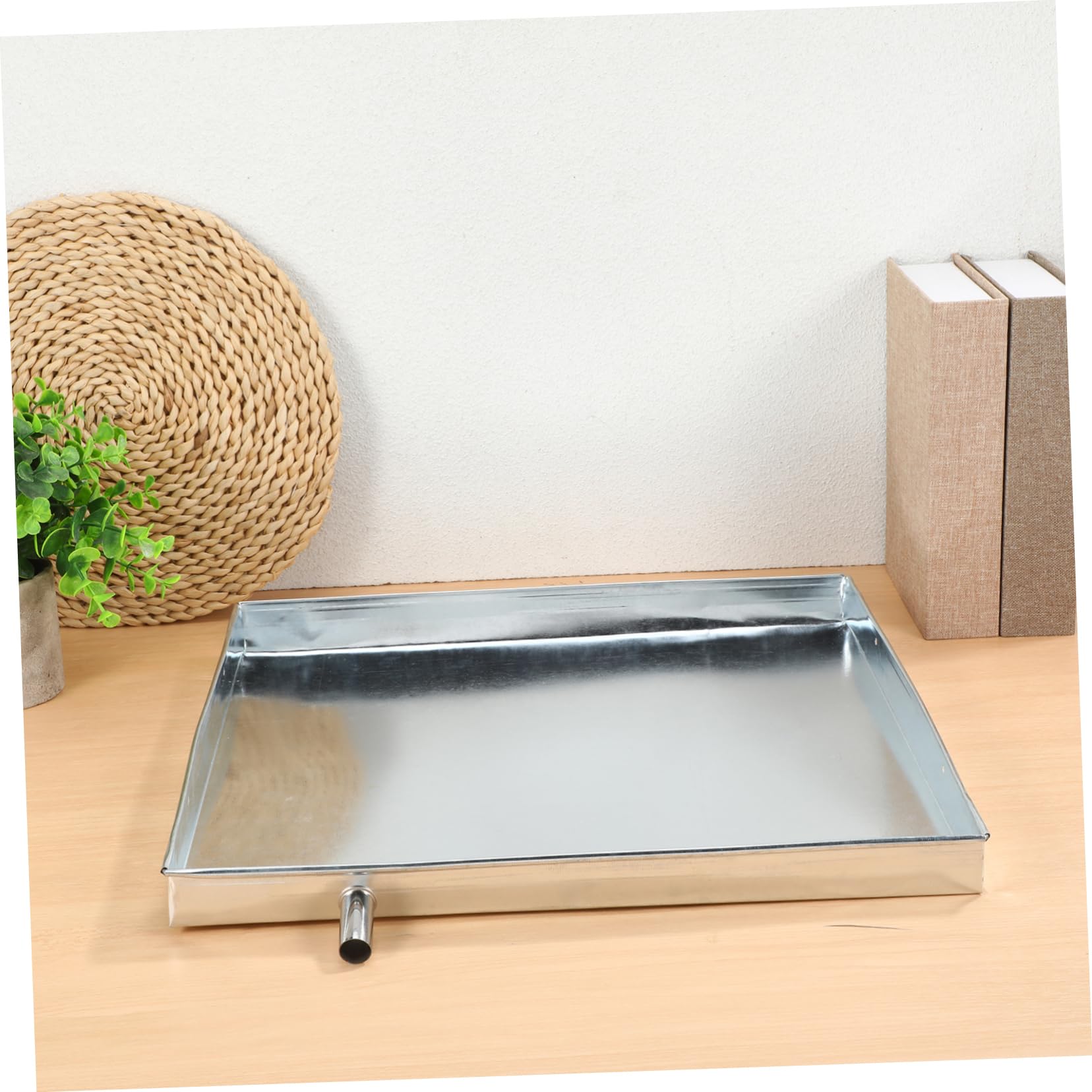 jojofuny Goteo De Aire Acondicionado Drenaje De Ca Drenaje De Aire Acondicionado Bandeja De Goteo Colector De Agua Condensado Bandeja De Goteo Accesorios De Bandeja De Agua Plata