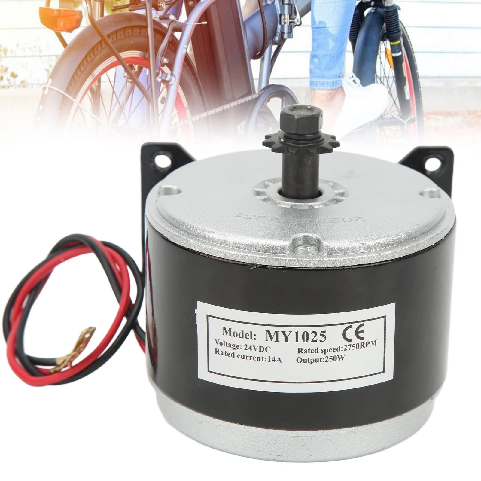 Motor Cepillado 24V 250W, Motor de Alta Velocidad 2750RPM para Triciclo Eléctrico de de la Bicicleta Eléctrica