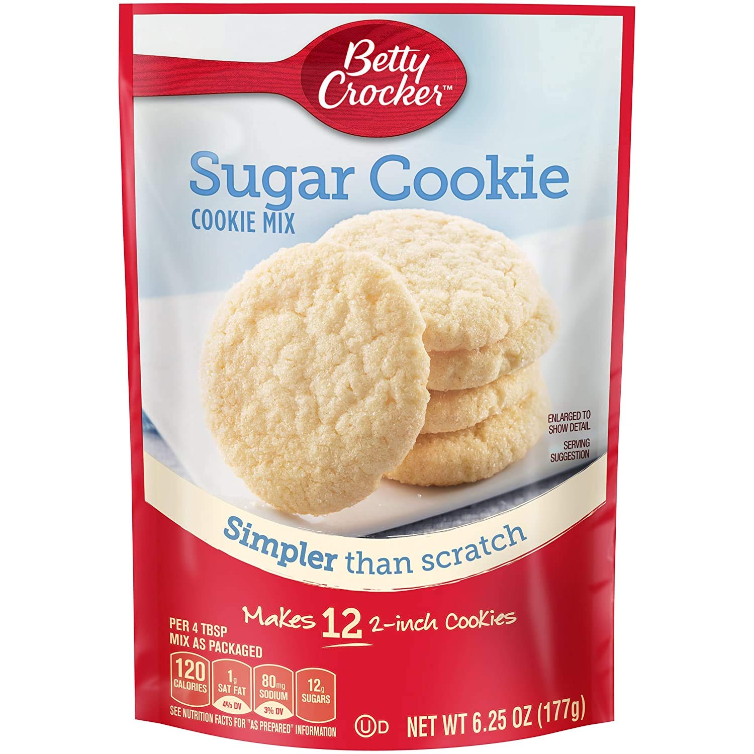 Betty Crocker Snack Size Sugar Cookie Cookie Mix - 6.25 Oz Each (Pack of 3)