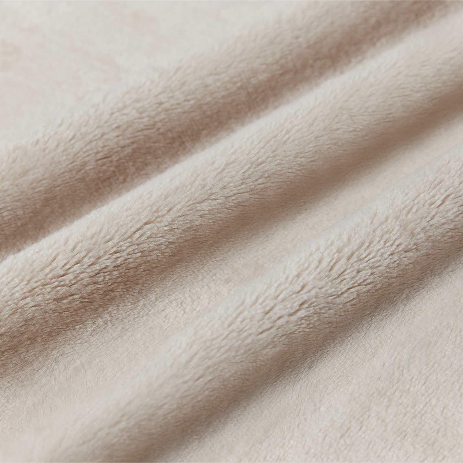 Couverture beige 130 x 150 cm en polaire - Jeté de lit - Couverture de canapé - Pour salon, chambre à coucher, canapé, pique-nique, voyage