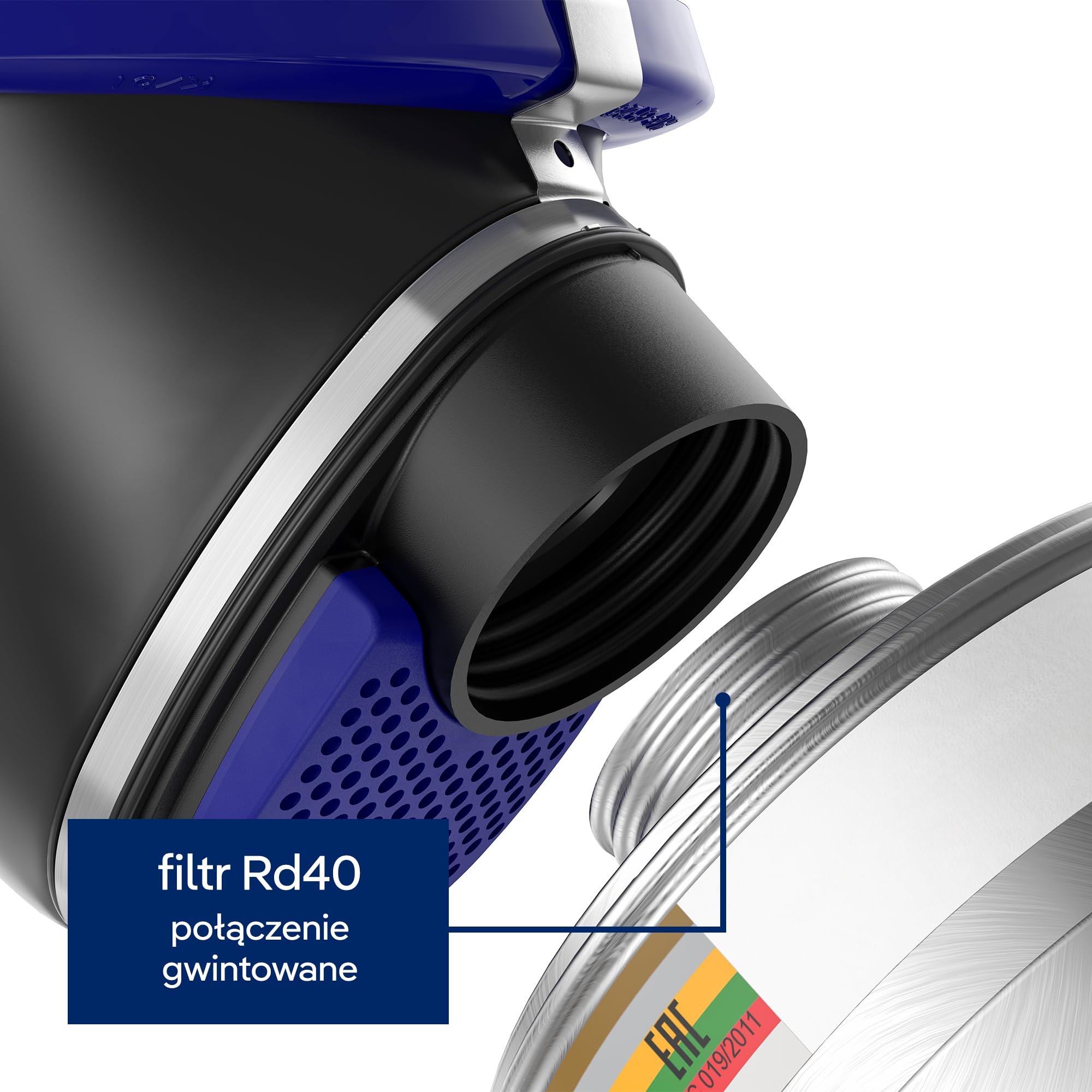 Dräger X-plore Rd40 filtr jądrowy A2 P3 do gazów, oparów, cząstek stałych i jodu radioaktywnego, 1 szt. | filtr zamienny do maski ochronnej