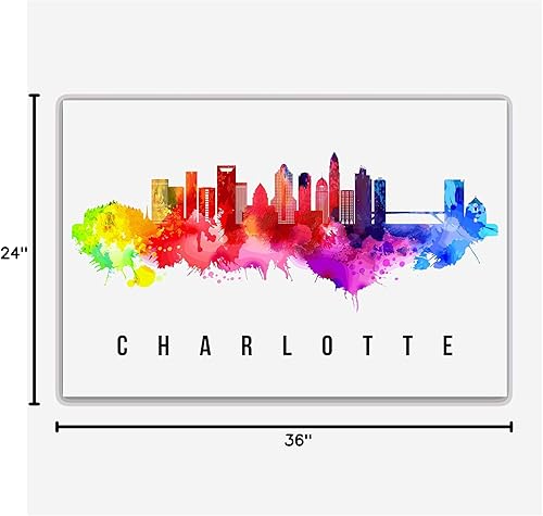 Vista 196 de Póster de Atlantic City Skyline New Jersey, pintura de paisaje urbano de Atlantic City, póster de Atlantic City New Jersey, impresión de paisaje