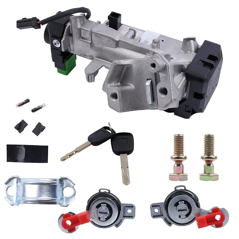 Cilindro do interruptor de ignição e fechaduras das portas moseiny para Honda CR-V 2.4L automático 2002–2006 – Kit com 2 chaves