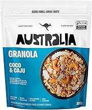 Hart's Natural Granola Australia Coco e Caju | Granola Sem Glúten, Sem Lactose, Vegano | 100% Natural | Alto em Fibras | Snack Saudável | 300g