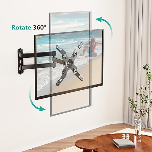 Miniatura 6 de WALI Soporte de pared para TV, brazo desmontable articulado de movimiento completo para la mayoría de LED de 13 a 42 pulgadas, pantalla plana LCD,