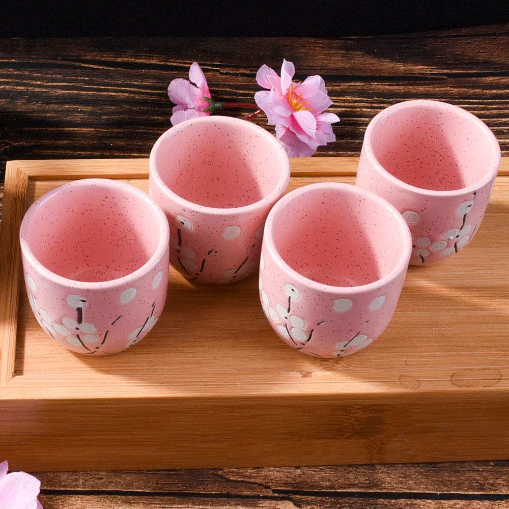 Buy Japanese Sake set, 1 Sake Bottle and 4 Sake Cups for Wine Sake