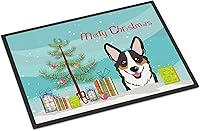 Vista 67 de Caroline's Treasures BB1449JMAT - Tapete de bienvenida de carlino negro, 24 x 36 pulgadas, tapete azul para puerta delantera, para interiores