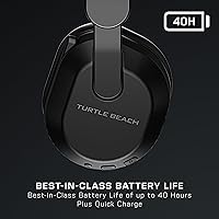 Vista 4 de Turtle Beach Stealth 500 - Auriculares inalámbricos amplificados para juegos para PC, PS5, PS4 y móvil, batería de 40 horas, Bluetooth, cojines