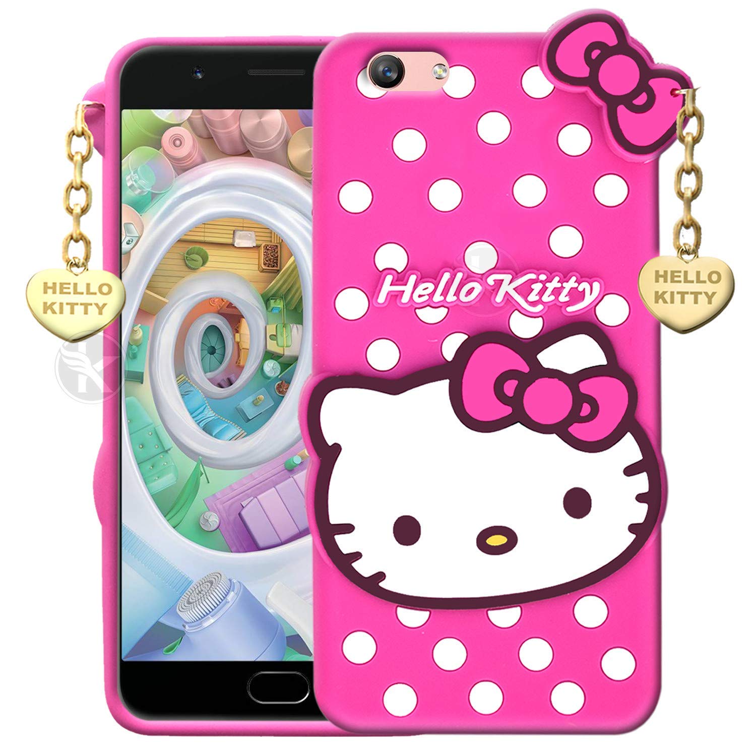 BeingStylish Hello Kitty Case Compatible with Oppo F1s 3D Cute