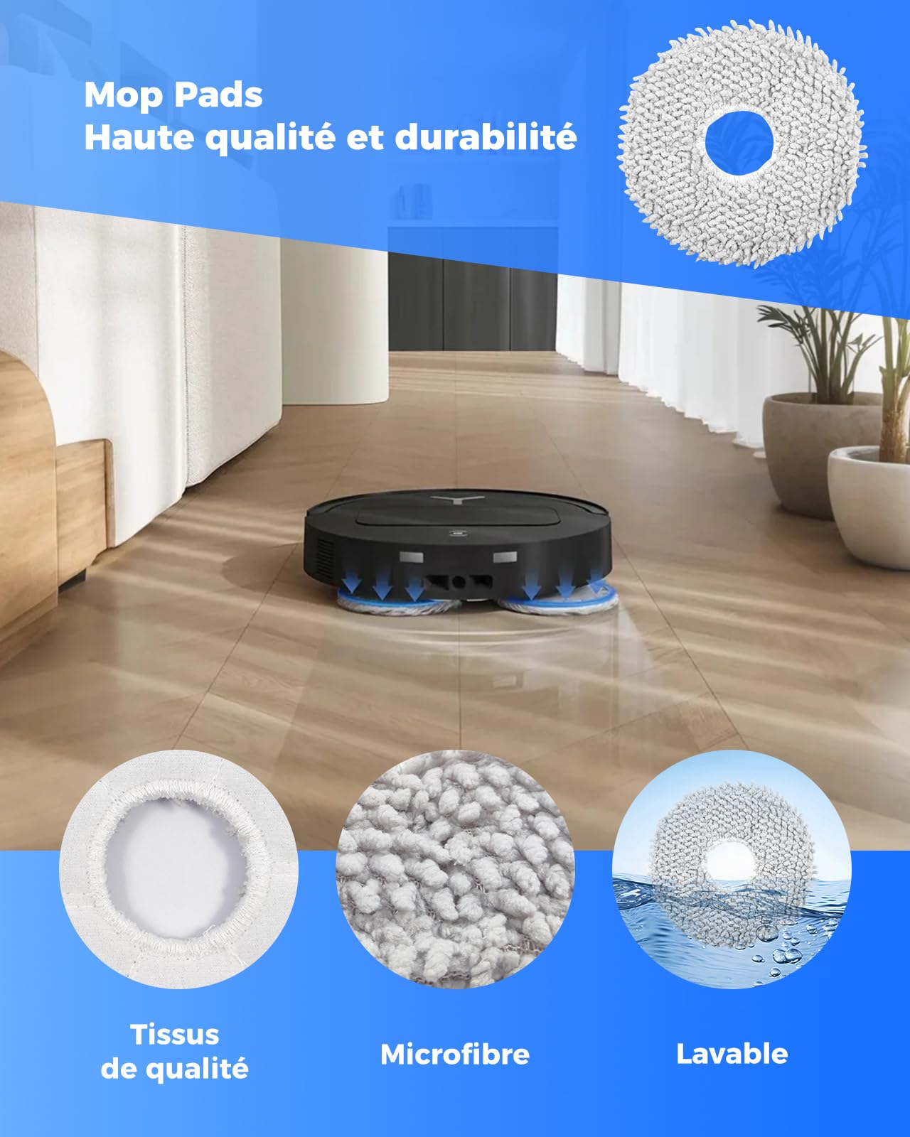 Accessoire Ecovacs Deebot T50 PRO OMNI Gen2 Aspirateur Brosse Principale Brosses Latérales Lingettes Filtres Sacs