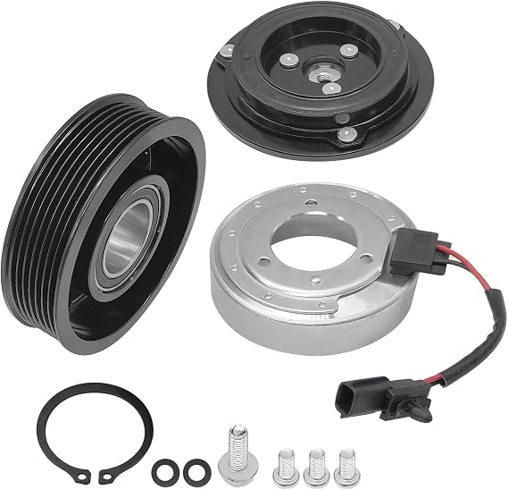 Saihisday AC Compressor Clutch Replacement Compressor Clutch Coil Assembly Kit Compatible with Nissan Maxima Nissan Murano Nissan Quest Nissan Pathfinder 3.5L