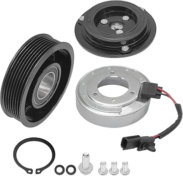 Saihisday AC Compressor Clutch Replacement Compressor Clutch Coil Assembly Kit Compatible with Nissan Maxima Nissan Murano Nissan Quest Nissan Pathfinder 3.5L