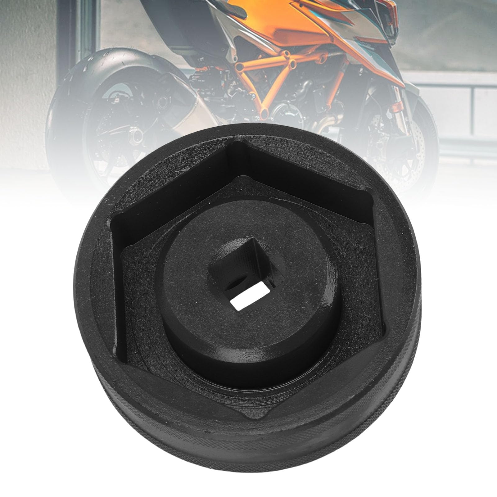 Buachois Llave de Vaso para Tuerca de Eje de Rueda Trasera de 60mm para Motocicleta