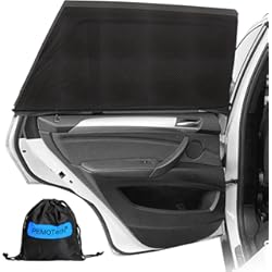 Funda Parasol Para Auto PEMOTech Parasol Coche Infantil Lateral, 2 Paquetes Parasol Coche Bebe(27.2 "x39.8), Protección UV, Parasol Coche Lateral, Universal para la Mayoría de Coches, Protección de Privacidad