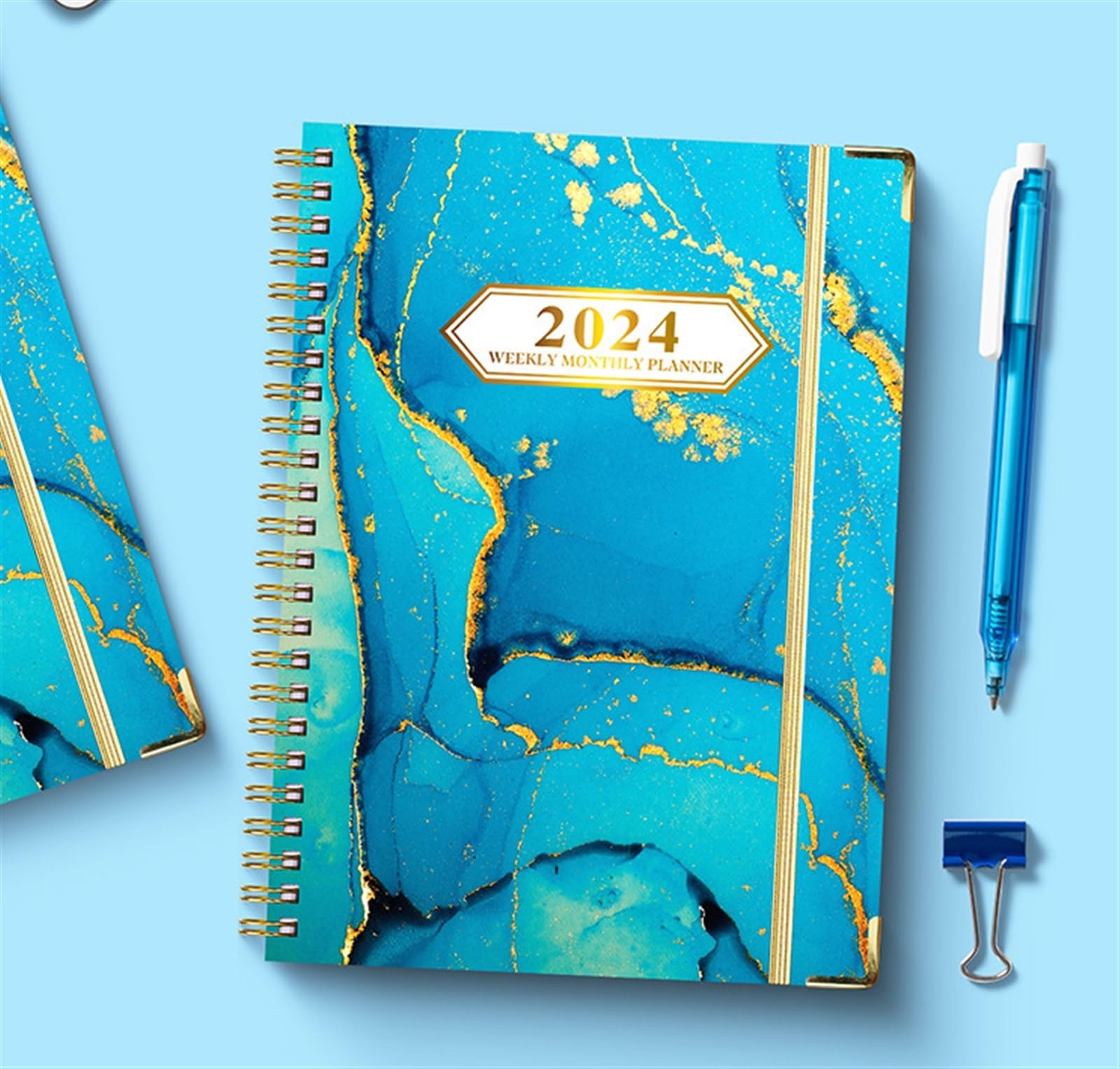 Calendarios De Pared 2024 Planificador Mensual 2024, Calendario De Bolsillo Mensual Perfecto Para La Escuela, La Oficina Y El Hogar Calendario De Sobremesa (Color : F, Size : 2pcs)